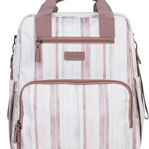 NWT JuJuBe Nature Babe Diaper Bag Backpack with Portable Baby Changing Pad